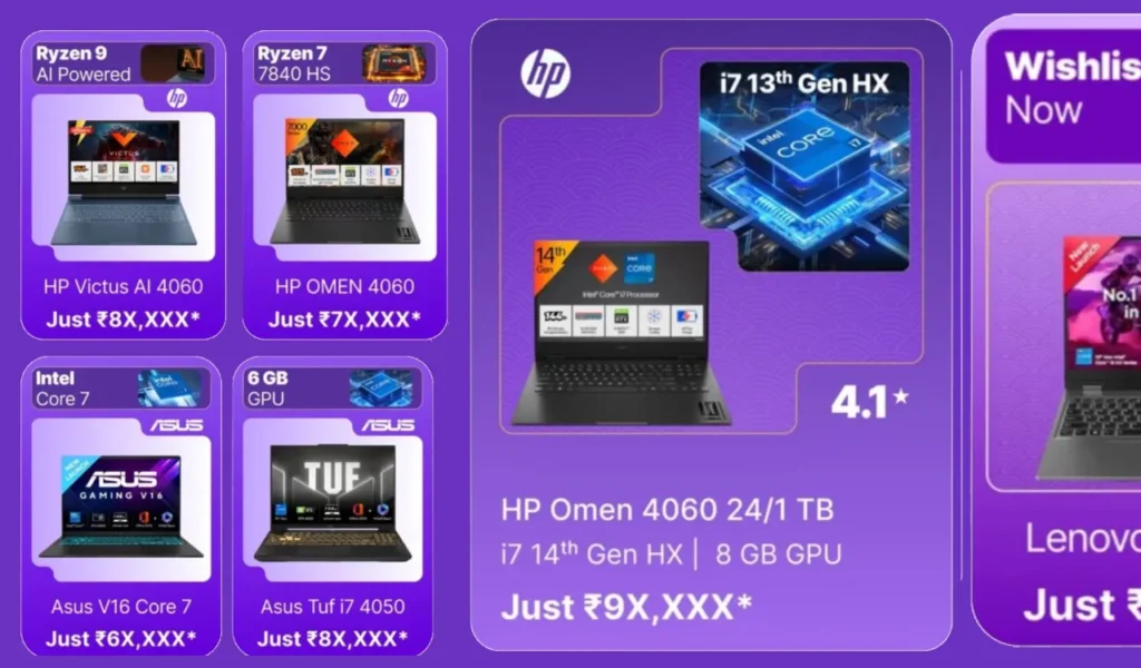 Big Billion Days - Best deals on Gaming Laptops